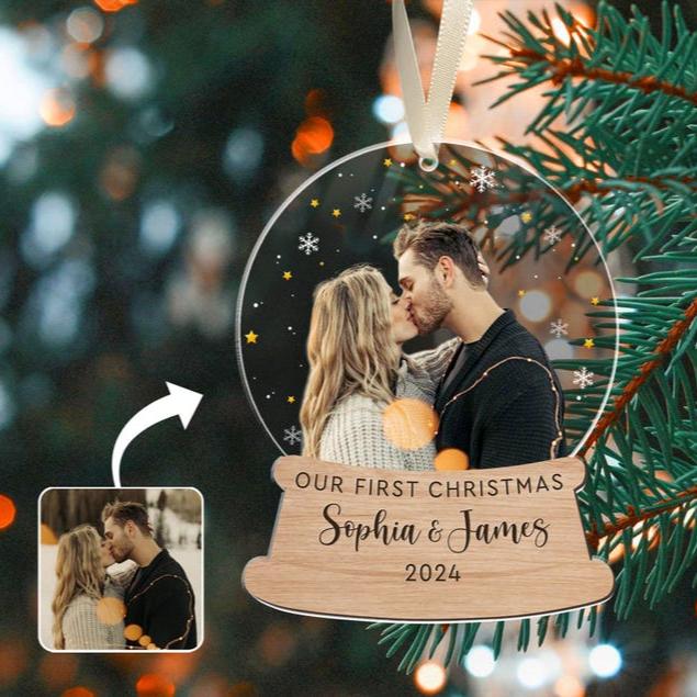 Our First Christmas Ornament, Couple Christmas, First Christmas Together Ornament, Anniversary Gift For Him Boyfriend, Couple Gifts