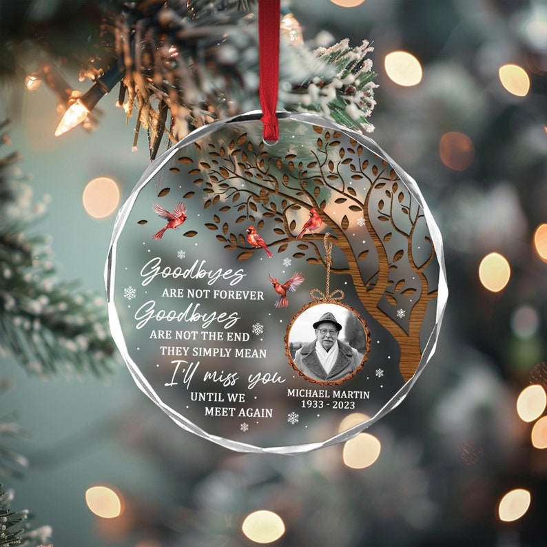 Personalized Memorial Ornament, Memorial Ornaments For Loss Of Loved One, Custom Photo Ornament, Remembrance Ornament, Christmas Gift