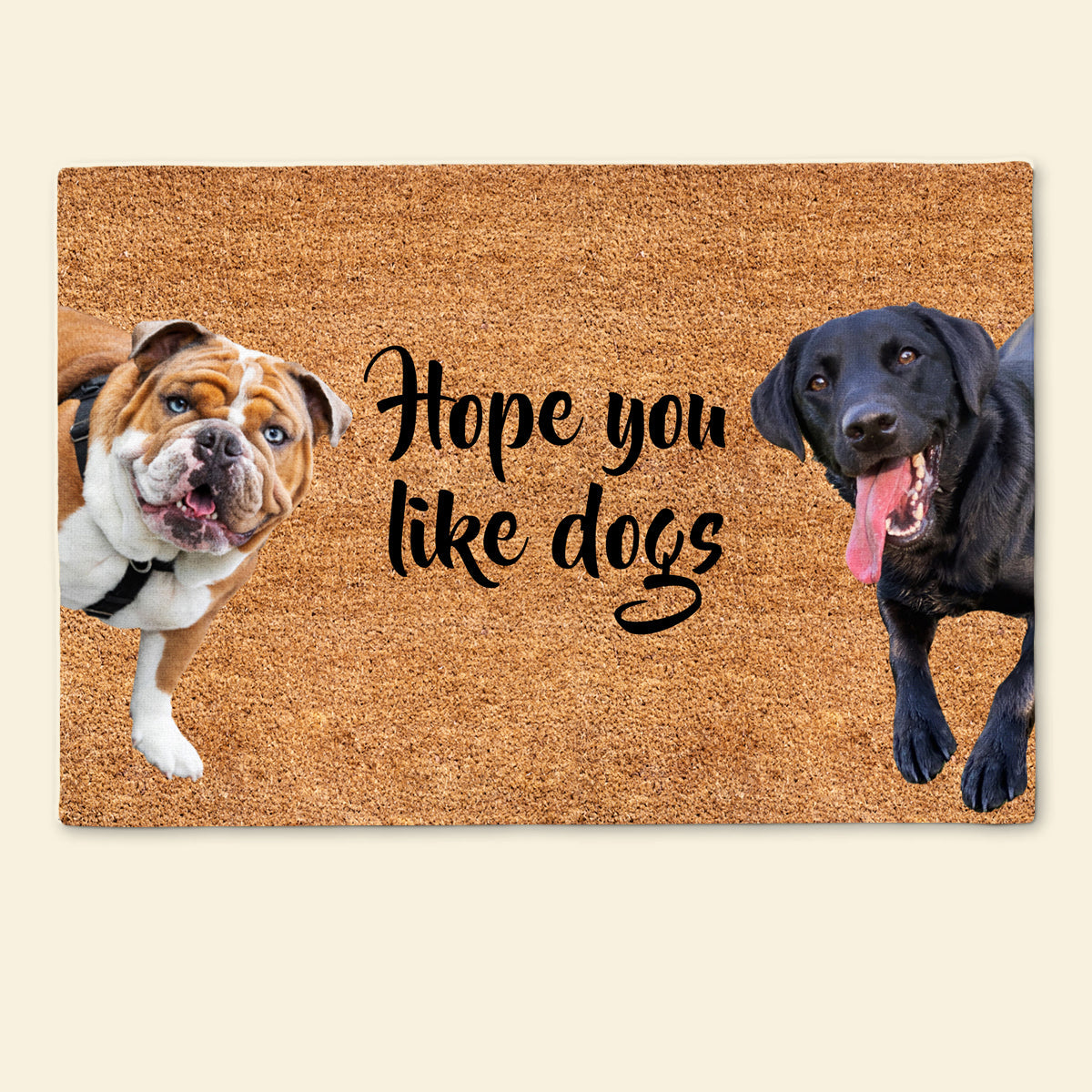 Hope You Like Dog Upload Photo - Personalized Doormat - Dog , Gifts For Dog Lovers