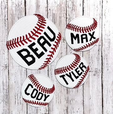 Baseball Personalized Embroidered Patch College Embroidered Custom Applique School Name Tag Sport