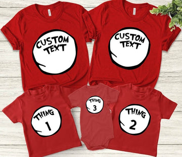 Thing 1, Thing 2 (3,4..) Personalized Shirts, Mother Of All Things, Father Of All Things, Funny Matching Family Shirt