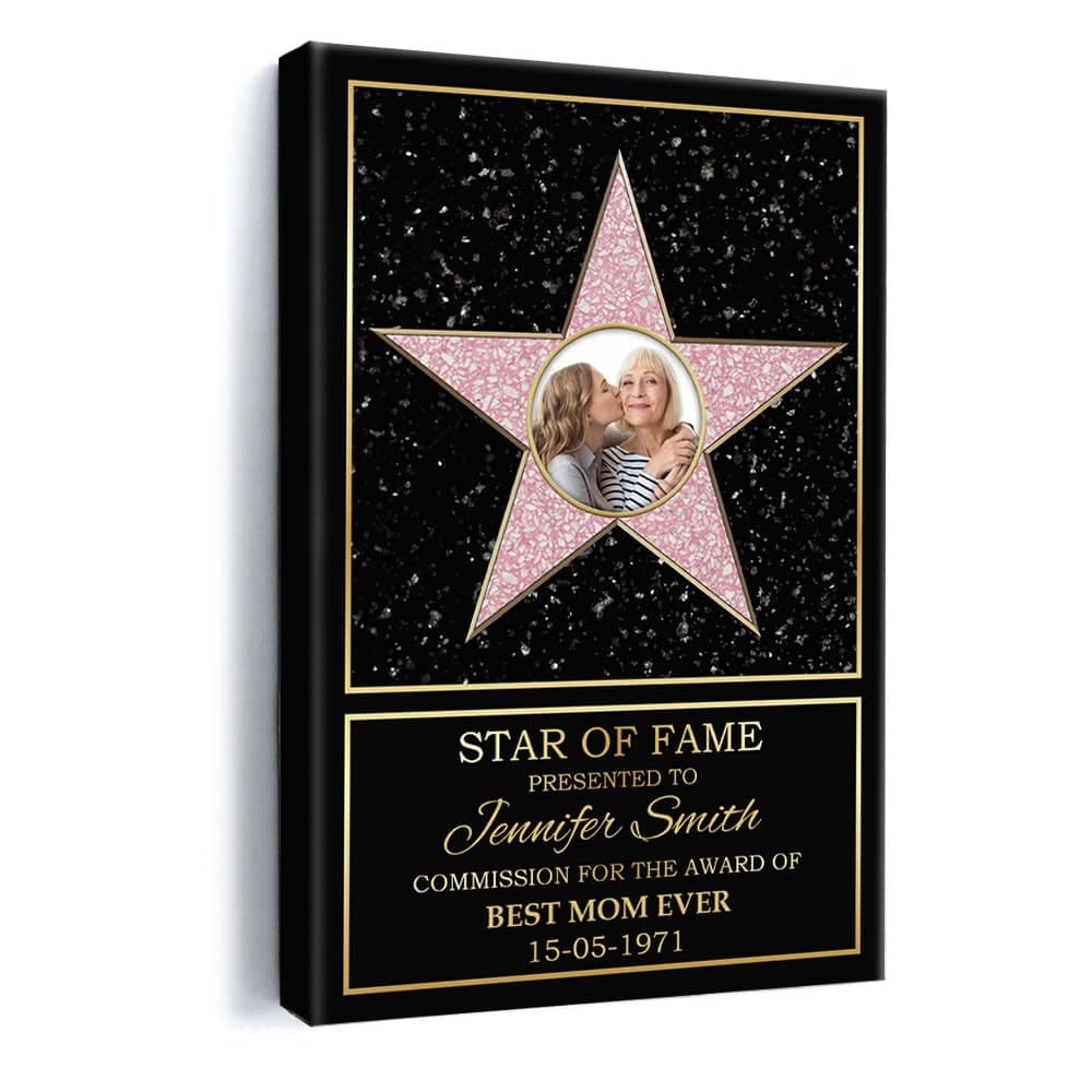 Star Of Fame Hollywood Walk Of Fame Personalized Canvas