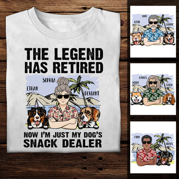 The Legend Has Retired Personalized Apparel Dog Lovers