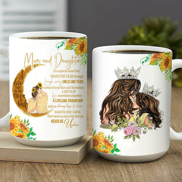 Mom And Daughter, A Lifelong Friendship - Personalized Mug - Gift For Mom, Gift For Daughter