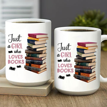 Just A Girl Who Loves Books Mug Reading