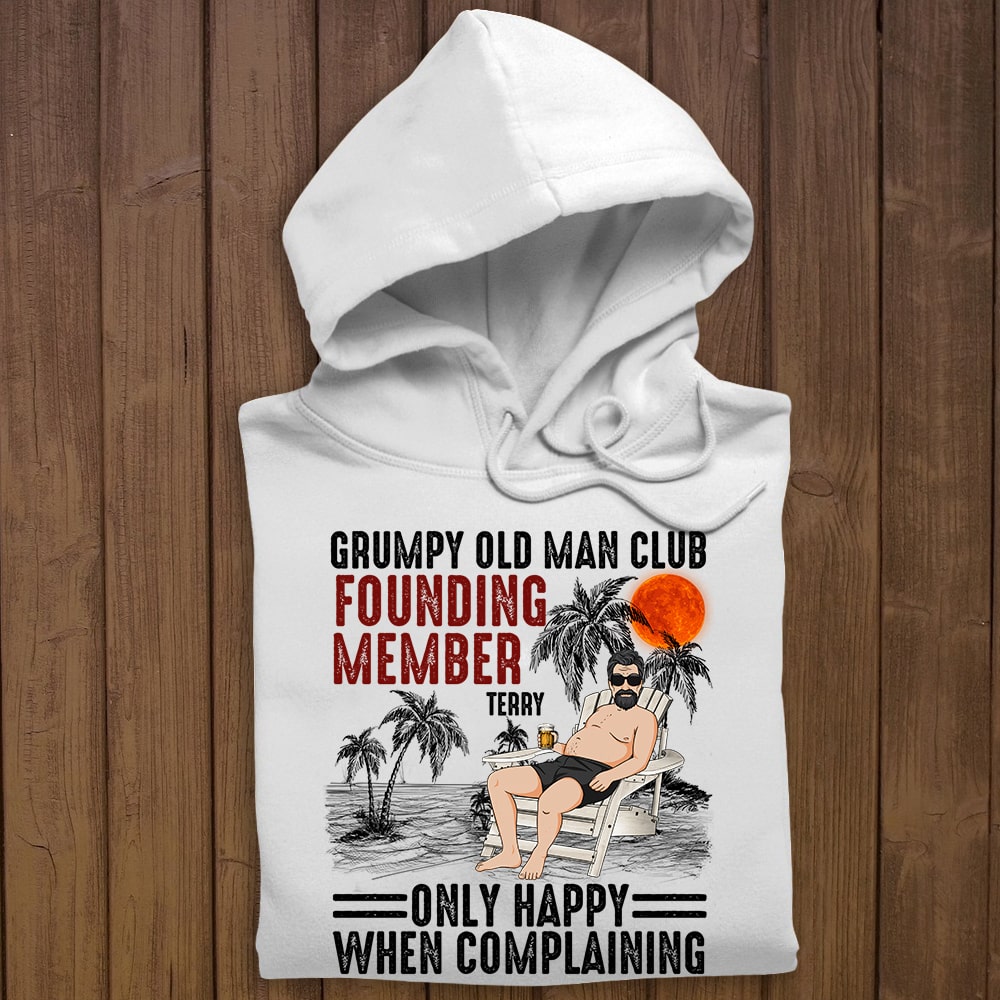 Grumpy Old Man Club Personalized Apparel Gift For Father