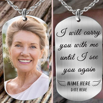 Until I See You Again Custom Dogtag Necklace - Memorial