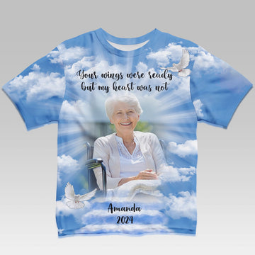 Until We Meet Again Personalized Photo 3D All Over Print Shirt Memorial