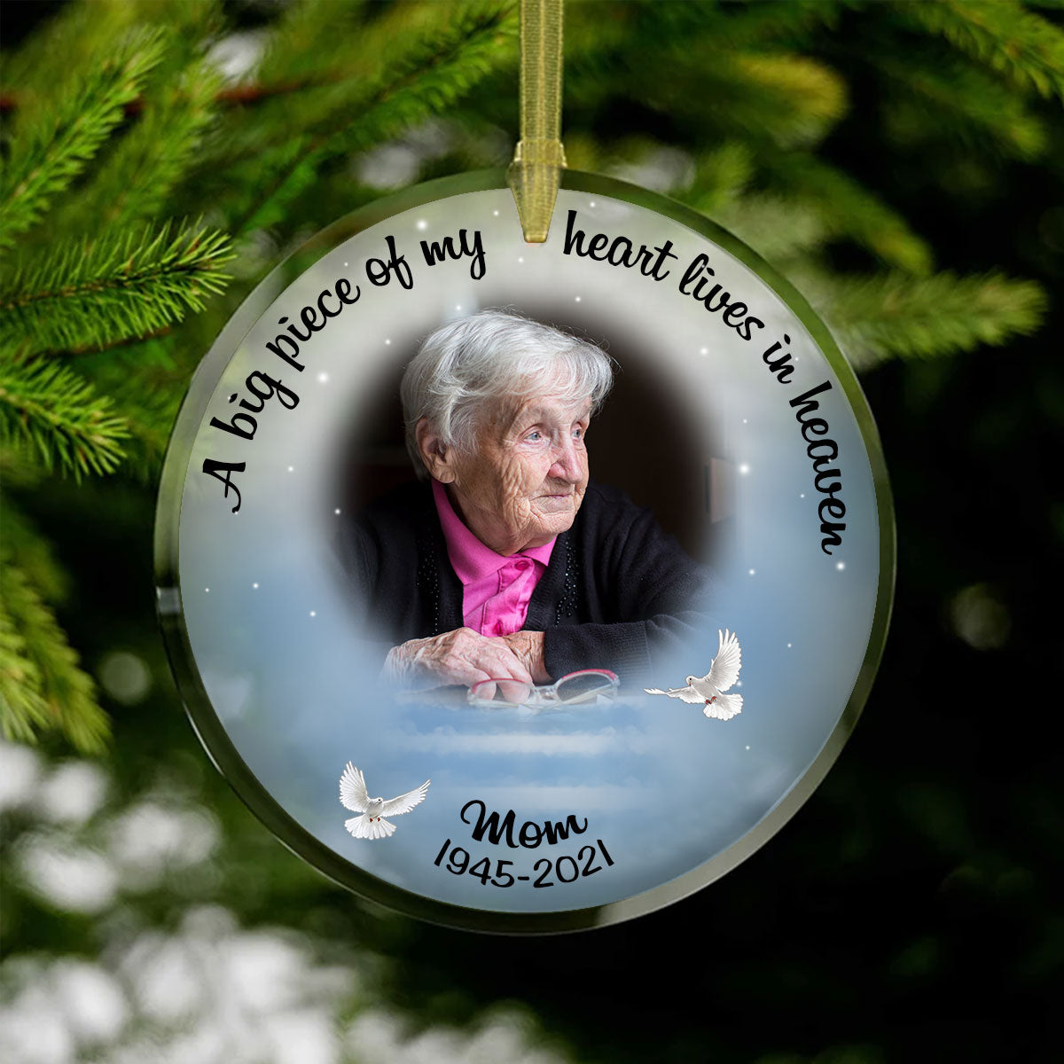 In Loving Memories I Will Miss You Until We Meet Again Personalized Custom Shape Ornament